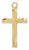 Gold-over Sterling Silver Engraved Cross with Brite Cuts - 16-18" Chain