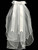 Communion Headpiece - Veil with Satin Flowers, Pearls and Rhinestones