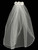 Communion Headpiece - Veil with Satin Flowers with Rhinestones and Pearls