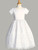 Communion Dress, Satin and Corded embroidered tulle -SP195