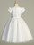 Communion Dress - Embroidered Tulle with Beaded Applique