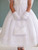 Satin Cap Sleeve with Lace Communion Dress