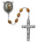 Olive Wood St. Francis Rosary 