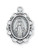 Sterling Silver or Gold-over Sterling Silver Scalloped Miraculous Medal - 16-18" Chain