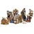 Ornate 10-Piece Nativity Set