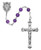 6MM Genuine Amethyst Rosary 