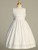 Communion Dress - Cotton with Lace Trim
