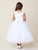 Communion Dress - Sequin Bodice with Rhinestone Belt 
