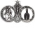 Our Lady of the Highway and St. Christopher Visor Clip