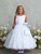 Communion Dress - Lace with Scalloped Hem Trim 