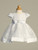 D815 - Embroidered Lace and Organza Christening Dress