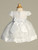 D815 - Embroidered Lace and Organza Christening Dress