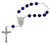 Blue Glass Bead St. Michael One-Decade Auto Rosary