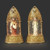 Gold LED Lighted Sacred Heart of Jesus and Immaculate Heart of Mary Dome - 6" 