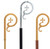 Bishop Crozier with Bright Shaft – Satin Finish – 72"