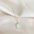 Gold-Filled Blue Enamel Blessed Mother Necklace - 18" Chain