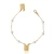 Gold-Plated Pearl Scapular Bracelet 