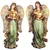 Love & Peace Angel Figurines with Metal Wings – Set of 2