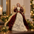 Red & Ivory Lace Angel Tree Topper - 14"