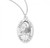 Sterling Silver Oval St. Agatha Medal - 18" Chain