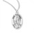 Sterling Silver Oval St. Alexander Medal - 20" Chain