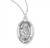 Sterling Silver Oval St. Anne Medal - 18" Chain