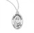 St Bernadette medal comes on a 18" Genuine rhodium plated fine curb chain.