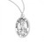 Sterling Silver Oval St. Bridget of Sweden Medal - 18" Chain