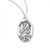 Sterling Silver Oval St. Cecilia Medal - 18" Chain