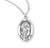 Sterling Silver Oval St. Daniel Medal - 20" Chain
