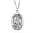Sterling Silver Oval St. David Medal - 20" Chain
