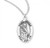 Sterling Silver Oval St. Dennis Medal - 20" Chain