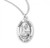 Sterling Silver Oval St. Dominic Medal - 20" Chain