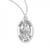 Sterling Silver Oval St. Dorothy Medal - 18" Chain