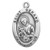 Patron Saint of Pregnant Women and Childbirth- Sterling silver 7/8" oval medal with a 20" genuine rhodium plated chain. Medal comes in a deluxe velour gift box. Engraving option available.