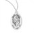 Sterling Silver Oval St. Grace Medal - 18" Chain
