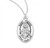 Sterling Silver Oval St. Joanne Medal - 18" Chain