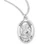 Sterling Silver Oval St. John the Evangelist Medal - 20" Chain