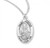 Sterling Silver Oval St. Joshua Medal - 20" Chain