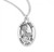 Sterling Silver Oval St. Louis Medal - 20" Chain