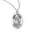 Sterling Silver Oval St. Matthew Medal - 20" Chain