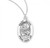 Sterling Silver Oval St. Olivia Medal - 18" Chain