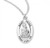 Sterling Silver Oval St. Peter Medal - 20" Chain