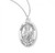 Sterling Silver Oval St. Philomena Medal - 18" Chain