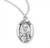 Sterling Silver Oval St. Padre Pio Medal - 20" Chain