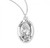 Sterling Silver Oval St. Rachel Medal - 18" Chain