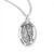 Sterling Silver Oval St. Roch Medal - 20" Chain