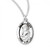 Sterling Silver Oval St. Sean Medal - 20" Chain