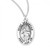 Sterling Silver Oval St. Sebastian Medal - 20" Chain