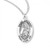 Sterling Silver Oval St. Zachary Medal - 20" Chain